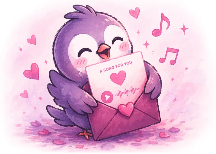 Melody holding a finished Melogram